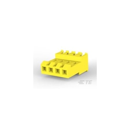 Te Connectivity Headers & Wire Housings Feed Thru Wo Tab 4P L.R. Yellow 20 Awg 3-640600-4